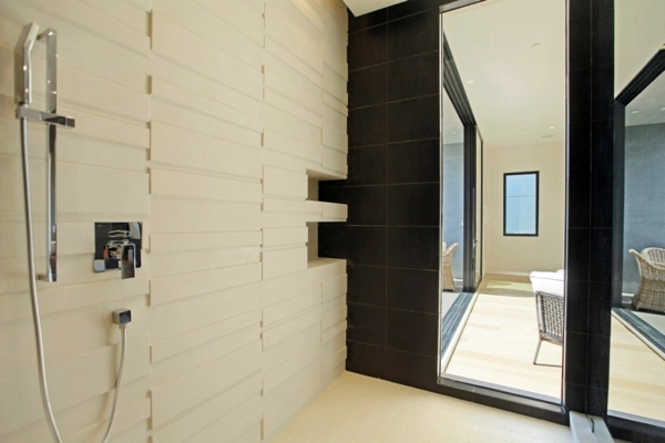 Modern luxury house with water features and modern design