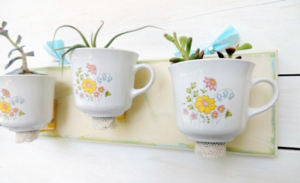 Craft ideas with old teacups
