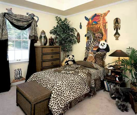 Decoration ideas for children's Exotic Animal Print