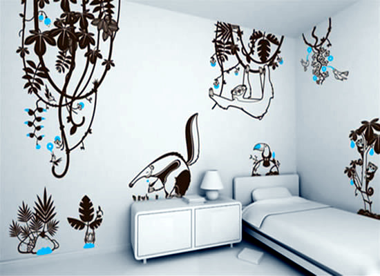 Decoration ideas for children's Exotic Animal Print