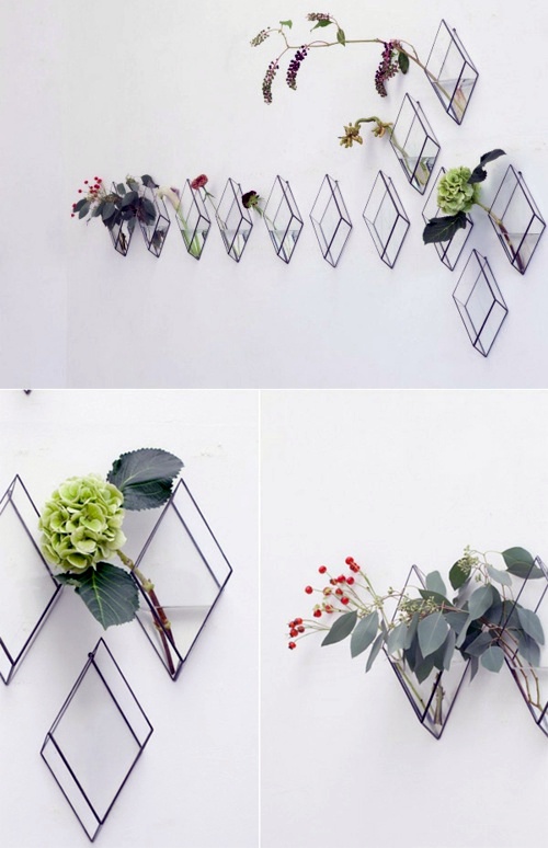 Designer furniture idea - vase on the wall. Can you imagine that?