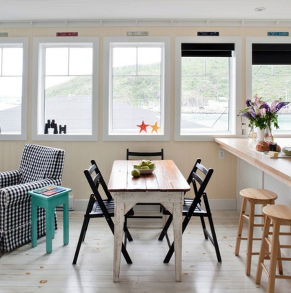 Chic and practical solutions for the home and garden with deck chair in summer