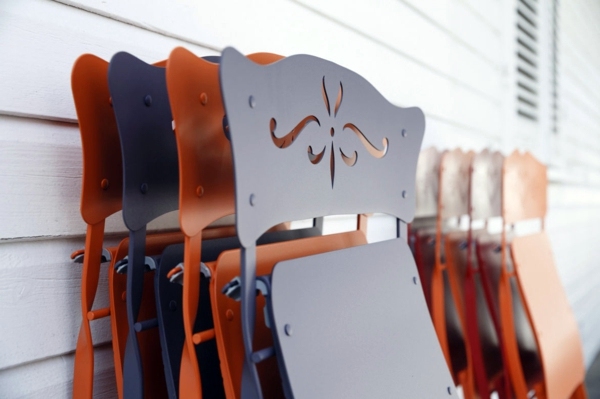 Chic and practical solutions for the home and garden with deck chair in summer