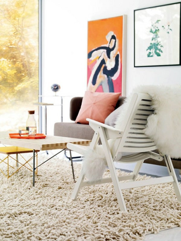 Chic and practical solutions for the home and garden with deck chair in summer