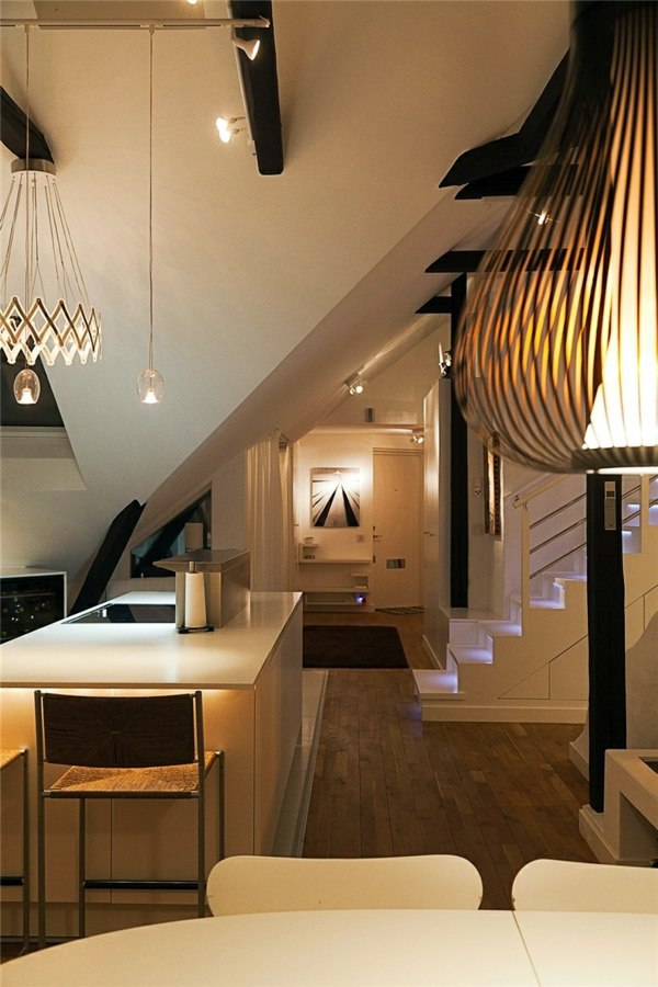 Swedish Loft apartment - elegant interior design combined with breathtaking views of the city