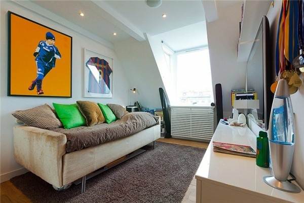 Swedish Loft apartment - elegant interior design combined with breathtaking views of the city