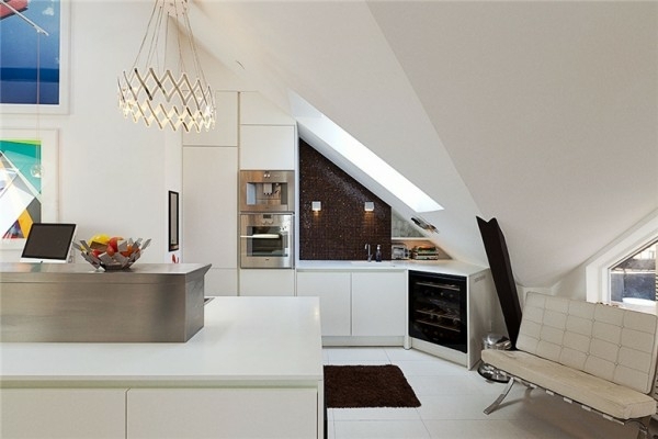 Swedish Loft apartment - elegant interior design combined with breathtaking views of the city