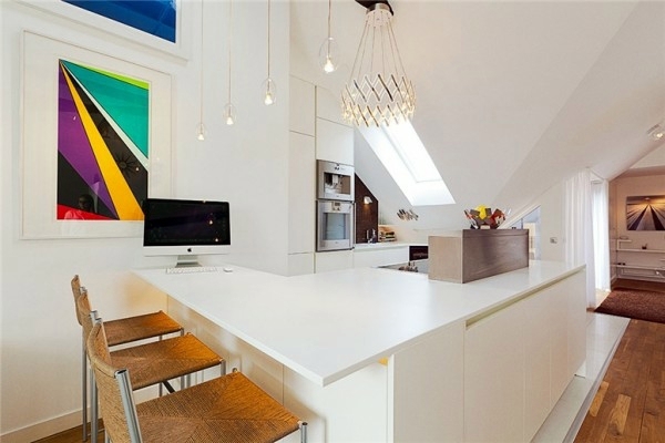 Swedish Loft apartment - elegant interior design combined with breathtaking views of the city