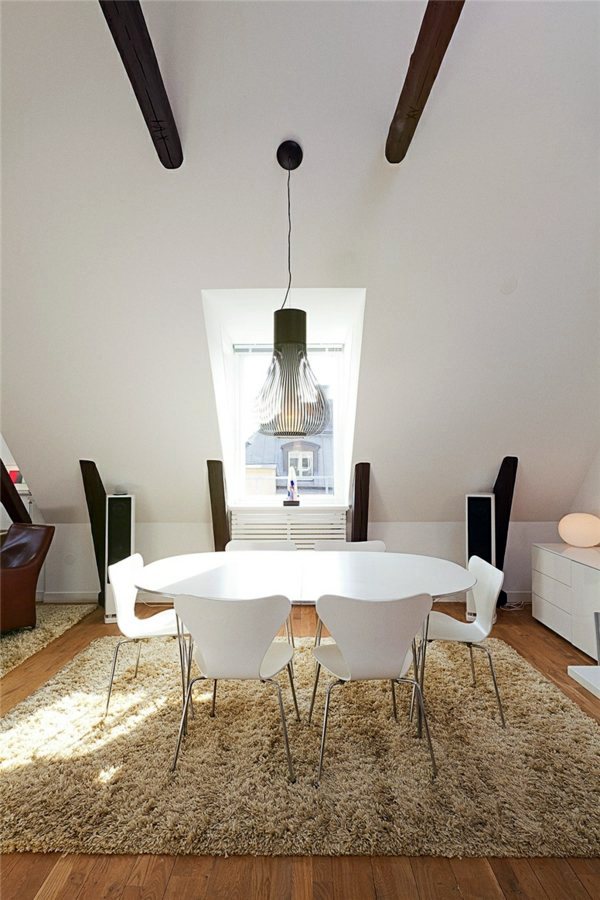 Swedish Loft apartment - elegant interior design combined with breathtaking views of the city