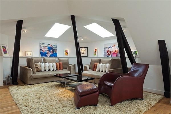 Swedish Loft apartment - elegant interior design combined with breathtaking views of the city