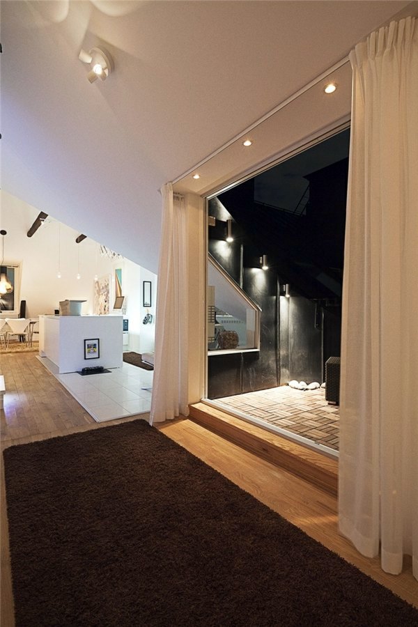 Swedish Loft apartment - elegant interior design combined with breathtaking views of the city