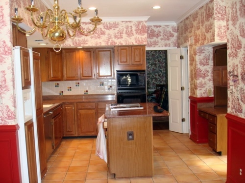 20 creative ideas for wallpaper in the kitchen area