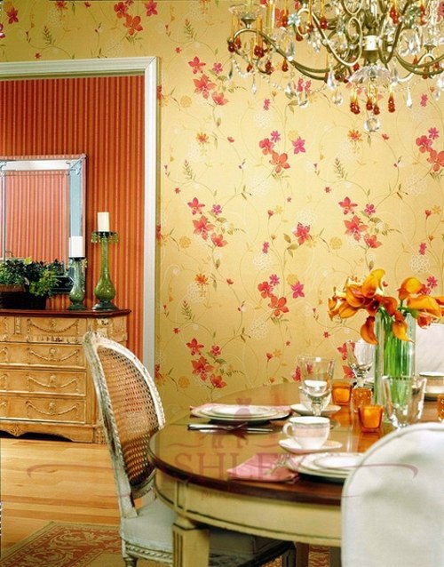 20 creative ideas for wallpaper in the kitchen area