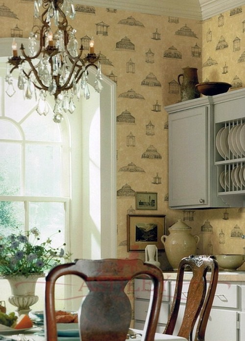 20 creative ideas for wallpaper in the kitchen area
