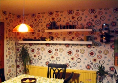 20 creative ideas for wallpaper in the kitchen area