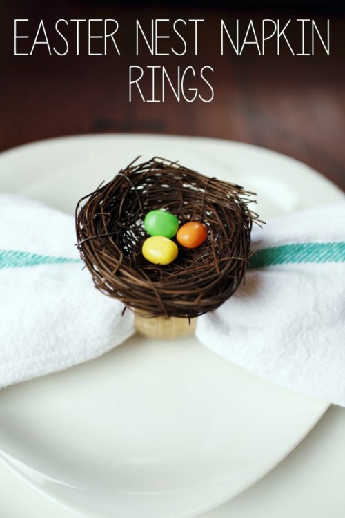 Easily tinker cute napkin ring - Easter Decoration Easily tinker cute napkin ring - Easter Decoration