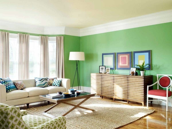 Painting walls – ideas for the living room | Interior Design Ideas