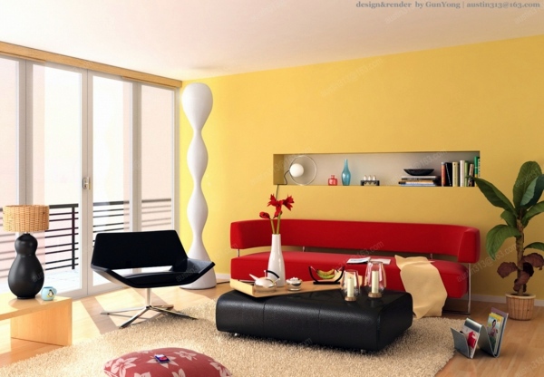 Painting walls - ideas for the living room Painting walls - ideas for the living room