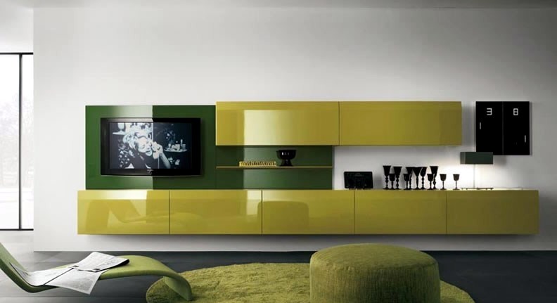 Contemporary TV wall units