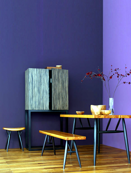 10 Decoration Ideas - furniture made of natural wood in bright colors