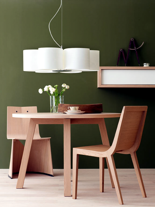 10 Decoration Ideas - furniture made of natural wood in bright colors