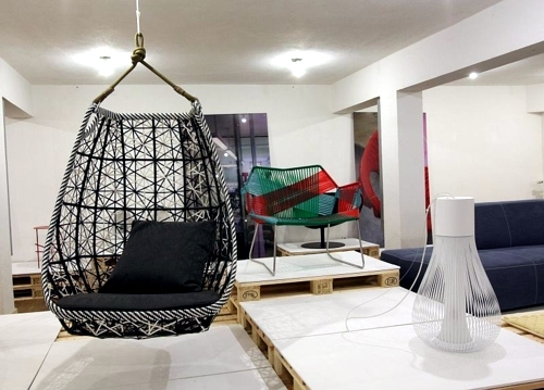 Designer hammock chair Rattan Outdoor by Patricia Urquiola