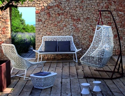 Designer hammock chair Rattan Outdoor by Patricia Urquiola Designer hammock chair Rattan Outdoor by Patricia Urquiola
