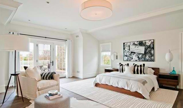Wooden Floor Laid The Flooring In Modern Bedroom
