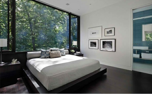 Wooden Floor Laid The Flooring In Modern Bedroom Interior