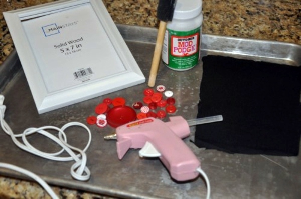 Dekoration - Great idea for Valentine's Day - homemade picture frame