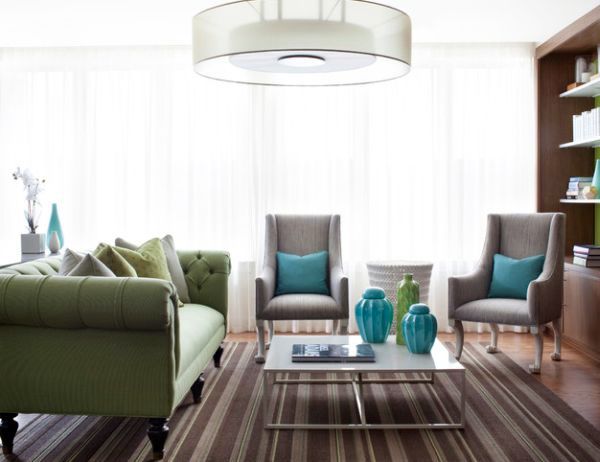 Sofas - Set fresh accents - sofas and cushions in cool, modern style