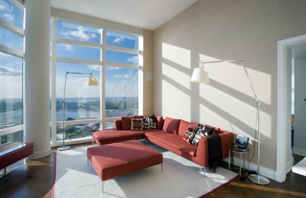 Set fresh accents - sofas and cushions in cool, modern style