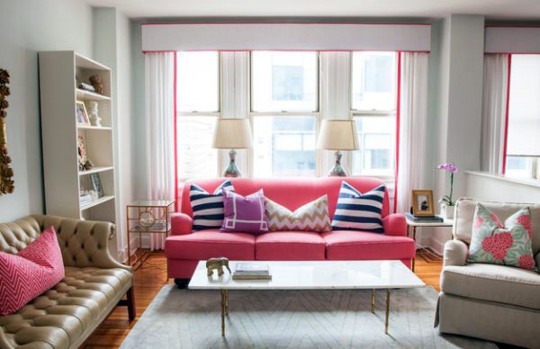 Set fresh accents - sofas and cushions in cool, modern style