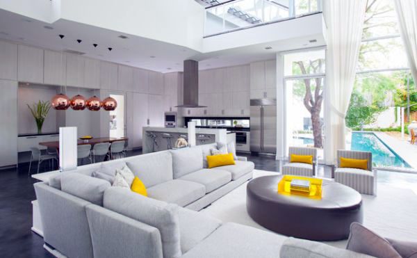 Set fresh accents - sofas and cushions in cool, modern style