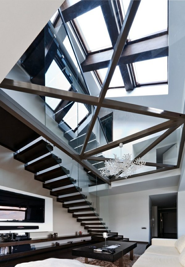 101 modern stairs appear as an eye-catcher in your home