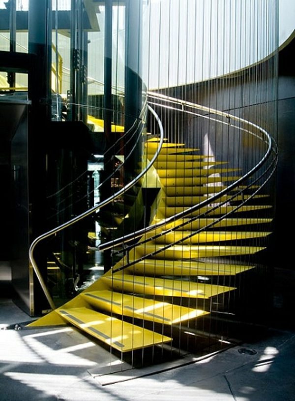 101 modern stairs appear as an eye-catcher in your home | Interior