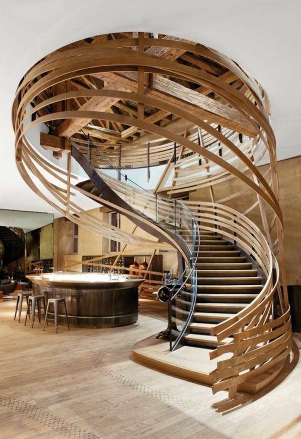 101 modern stairs appear as an eye-catcher in your home