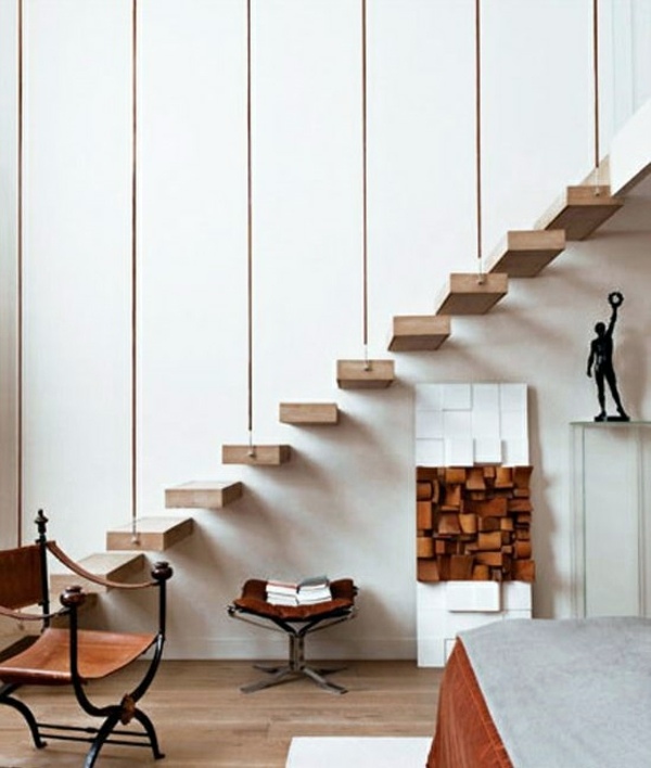 101 modern stairs appear as an eye-catcher in your home