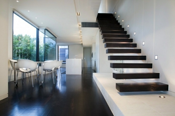 101 modern stairs appear as an eye-catcher in your home