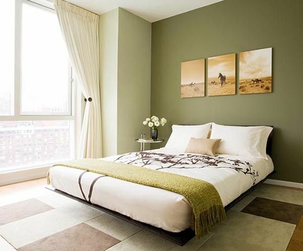 Wall Color Olive Green Relaxes The Senses And Fights Against