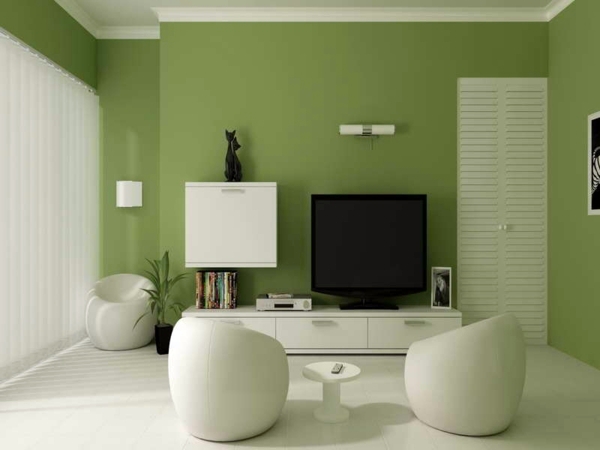 Wall Color Olive Green Relaxes The Senses And Fights Against