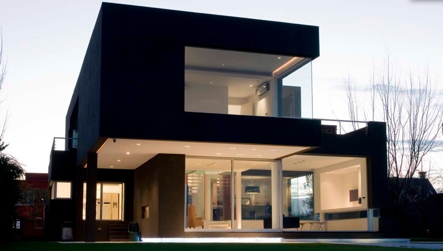 A Black Modern House