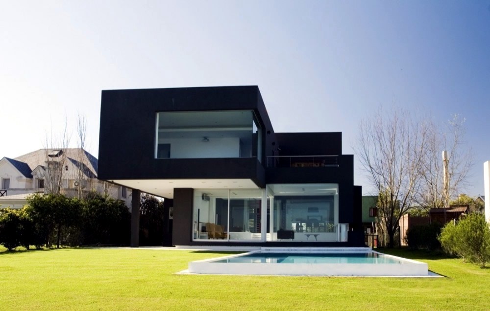 A Black Modern House | Interior Design Ideas | AVSO.ORG