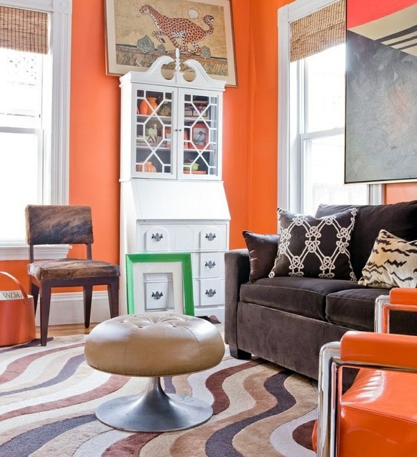 Paint Walls Paint Ideas For Orange Wall Design Interior