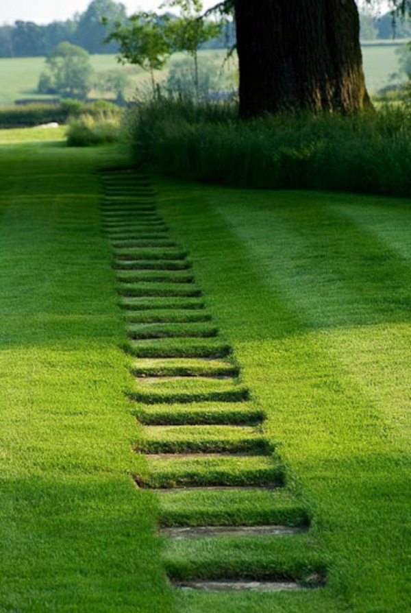 Landscaping with stones represents eternity