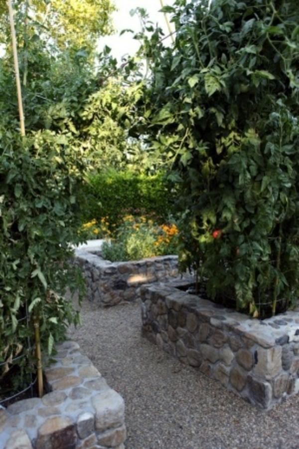 Landscaping with stones represents eternity