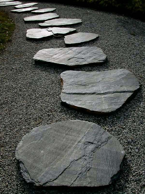 Landscaping with stones represents eternity