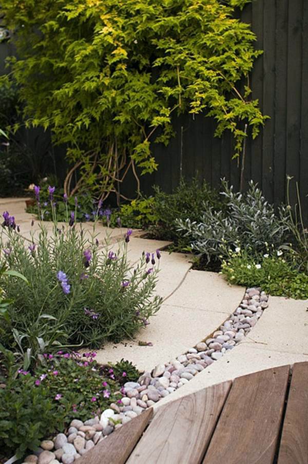 Landscaping with stones represents eternity