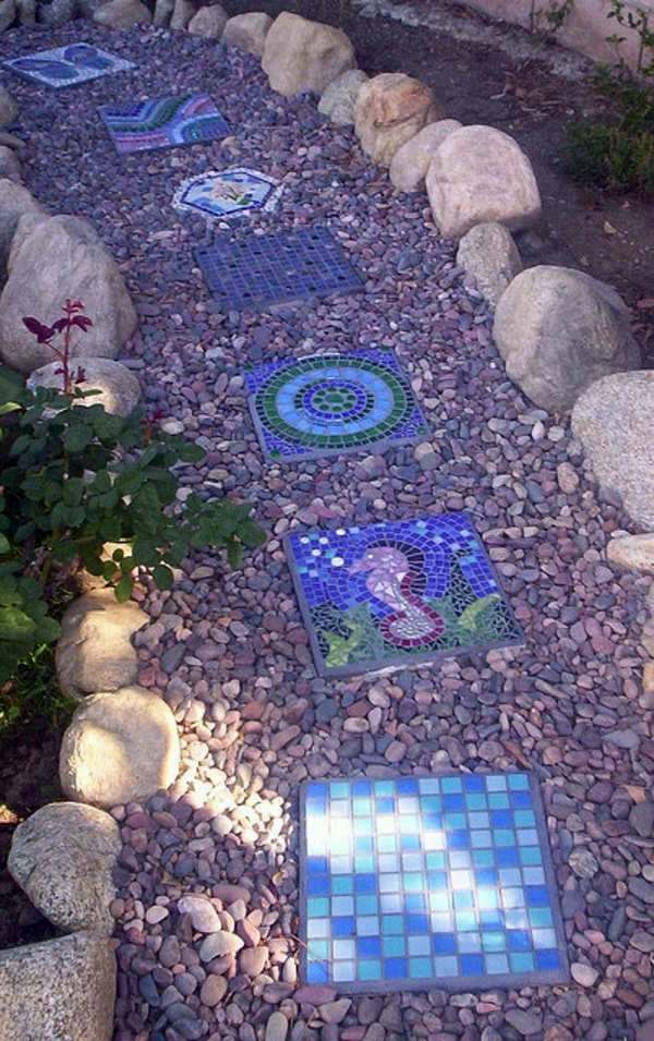 Landscaping with stones represents eternity
