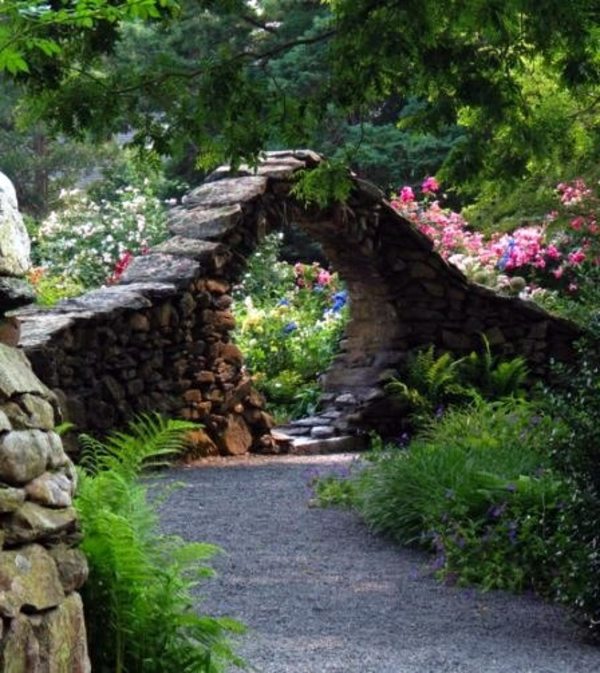Landscaping with stones represents eternity